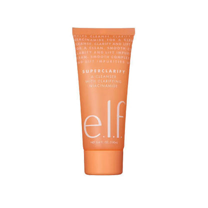 e.l.f. Cosmetics Super Clarify A Cleanser in an orange tube with white and black text.
