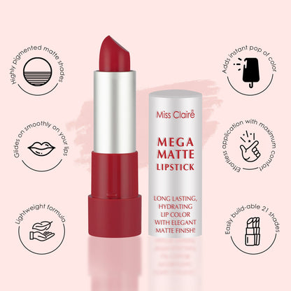 Miss Claire Mega Matte Lipstick - 21
