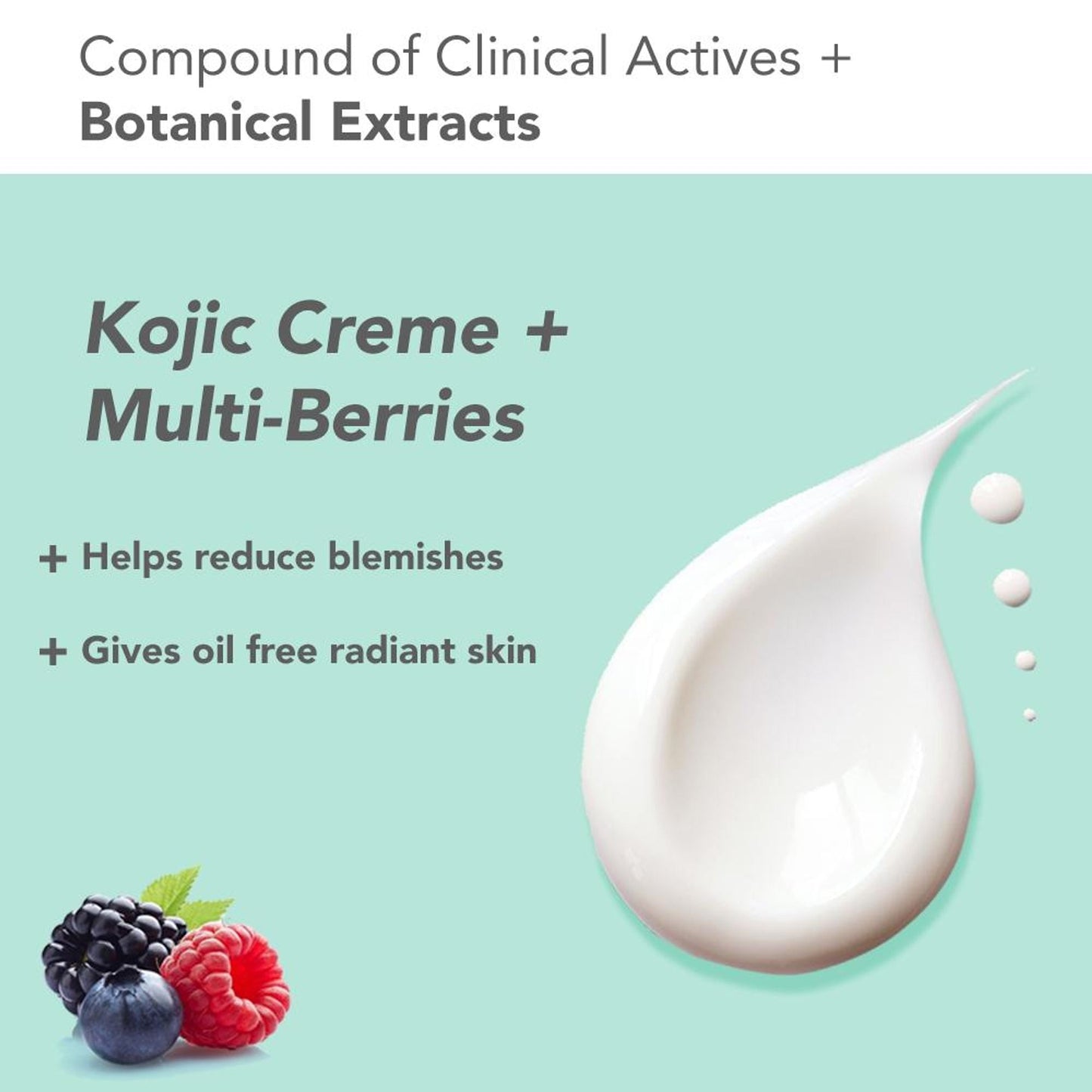 Lotus DermaBotanics Kojic Acid + Multi Berry Ampoule Crème, pH5.5, For Sensitive Skin