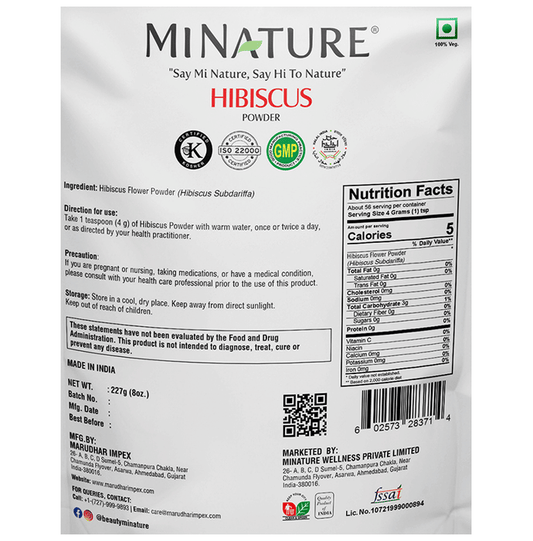 Minature Hibiscus Organic Powder