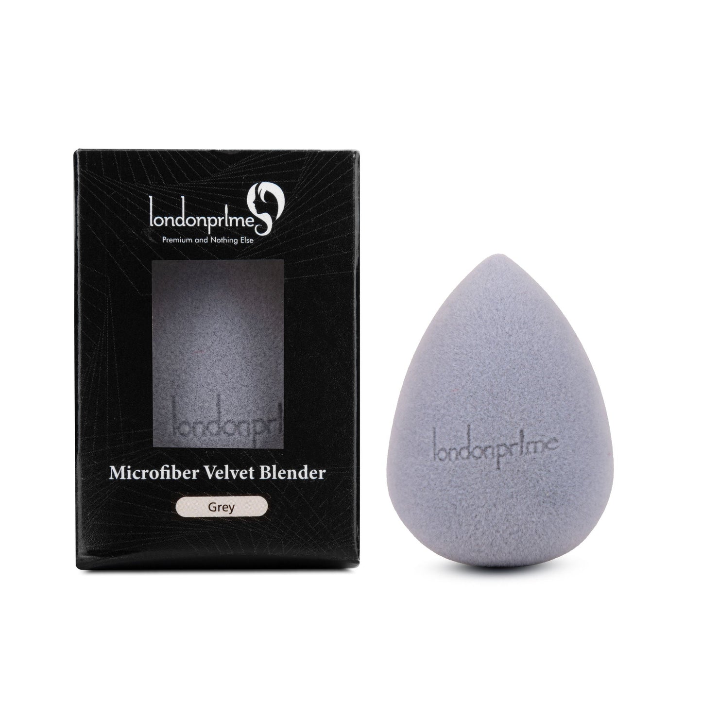 London Prime Microfiber Velvet Sponge - Grey ( Formerly London Pride Cosmetics )