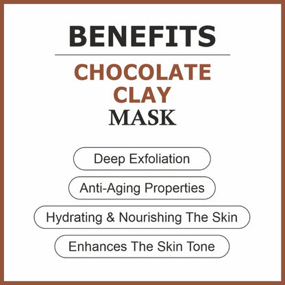 She Essentials Choclate Clay Mask For Exfoliation Skin & Brightening