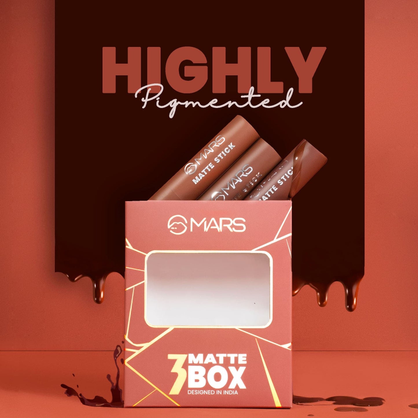 MARS Cosmetics Matte Lipsticks Box - 01 Reds and Maroons
