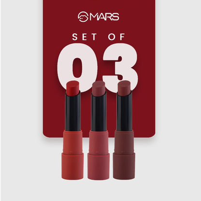MARS Cosmetics Matte Lipsticks Box - 01 Reds and Maroons