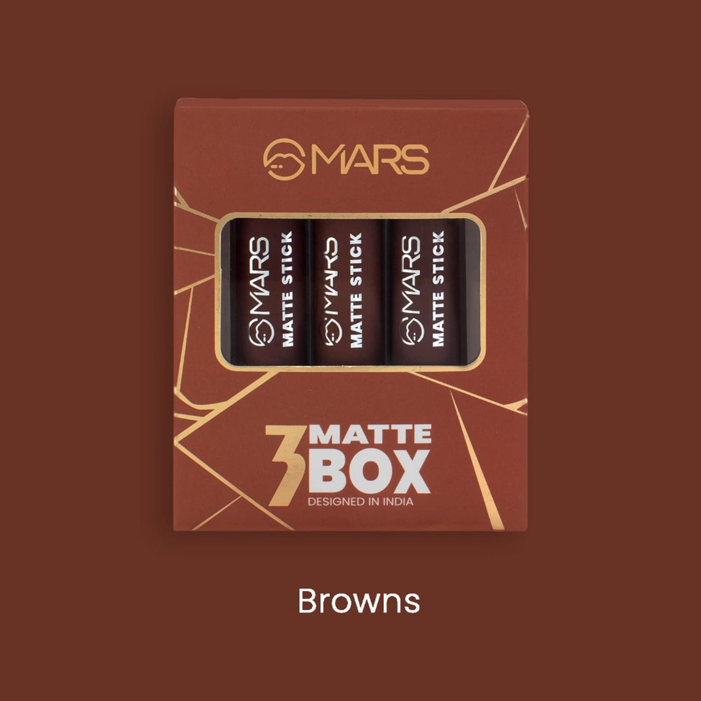 MARS Cosmetics Matte Lipsticks Box - 04 Browns