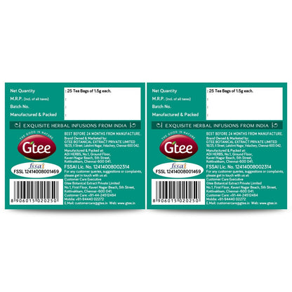 Gtee DIA-g-TEE Diabetic Friendly Tea with Gymnema, Bitter Gourd, Green Tea