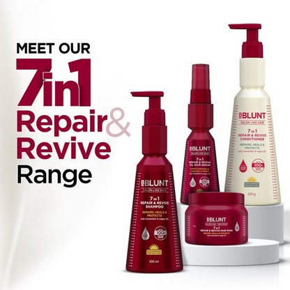 BBlunt 7 in 1 HAir Damage Repair Trio Combo - Limited Time Offer