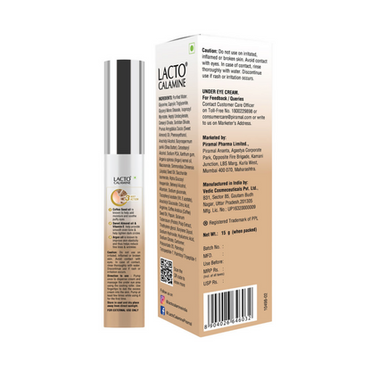Lacto Calamine Under Eye Cream for Dark Circles, Puffiness