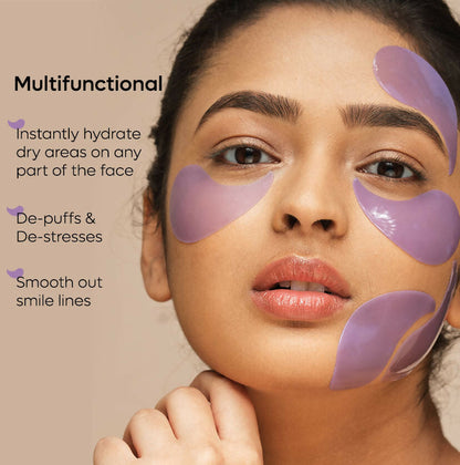 mCaffeine Black Tea Hydrogel Under Eye Patches with Vegan Collagen Peptide - Anti-Ageing