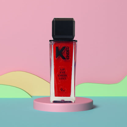 KINDED Lip, Eye & Cheek Tint with Vitamin-E Enriched - 04 Brick Red
