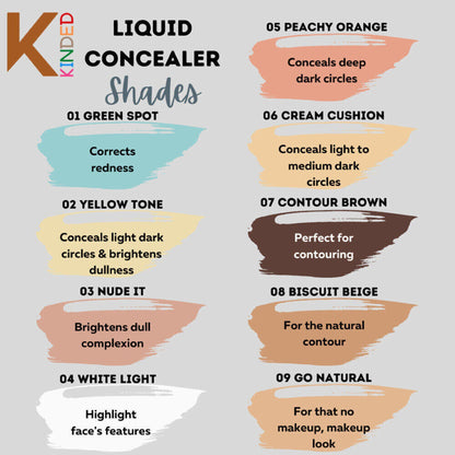 KINDED Liquid Concealer - Yellow Tone