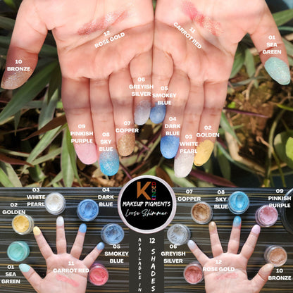 KINDED Loose Shimmer Makeup Foil Pigments Powder - Rose Gold