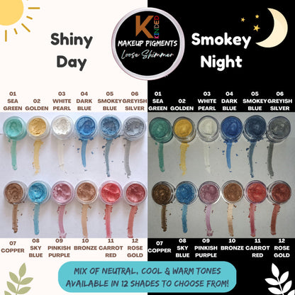 KINDED Loose Shimmer Makeup Foil Pigments Powder - Rose Gold