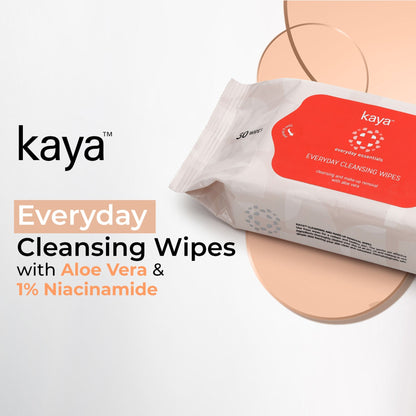 Kaya Everyday Cleansing Wipes - Everyday Essentials (30 Pieces)