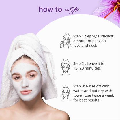 Globus Naturals Ayurvedic Kumkumadi Skin Lightening Face Pack, Suitable For All Skin Types