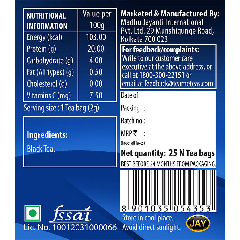 Teame Darjeeling Tea Elevate Tea Bags - Limited Time Offer