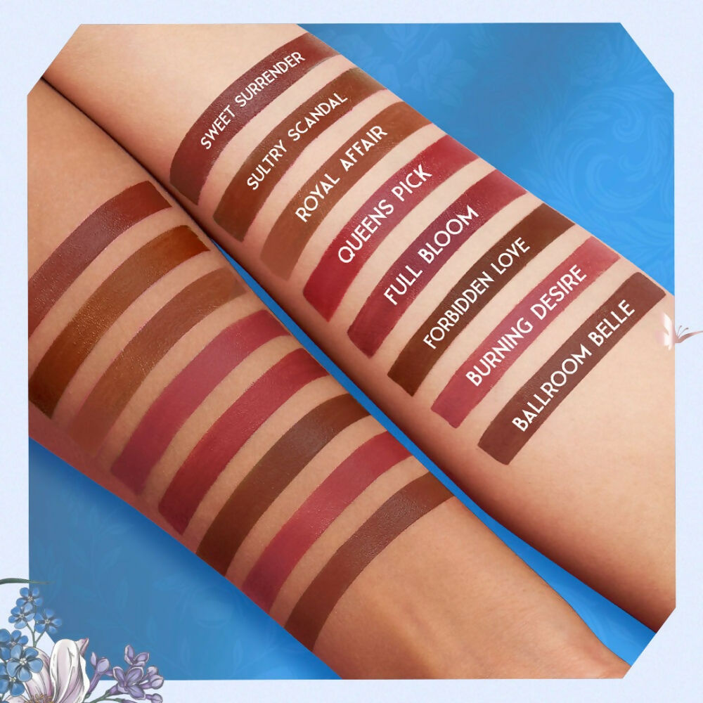 Nykaa Cosmetics X Bridgerton Creamy Matte Longwear Lipstick - Forbidden Love