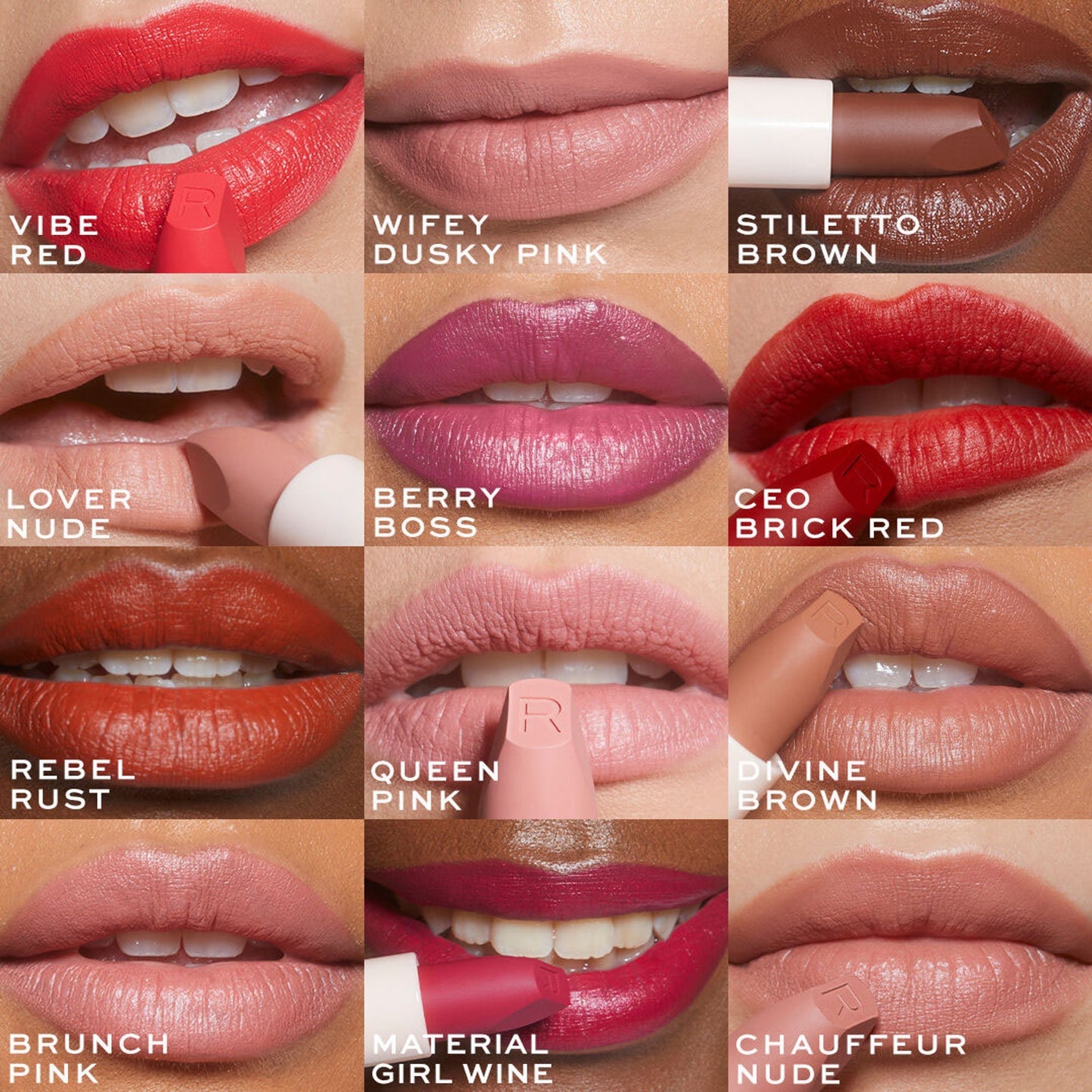 Makeup Revolution Lip Allure Soft Satin Lipstick - Material Girl Wine
