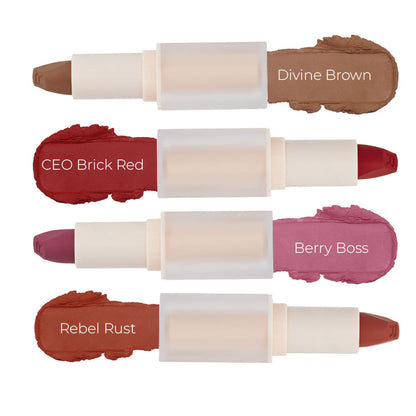 Makeup Revolution Lip Allure Soft Satin Lipstick - Divine Brown