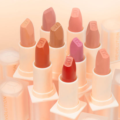 Makeup Revolution Lip Allure Soft Satin Lipstick - Ceo Brick Red