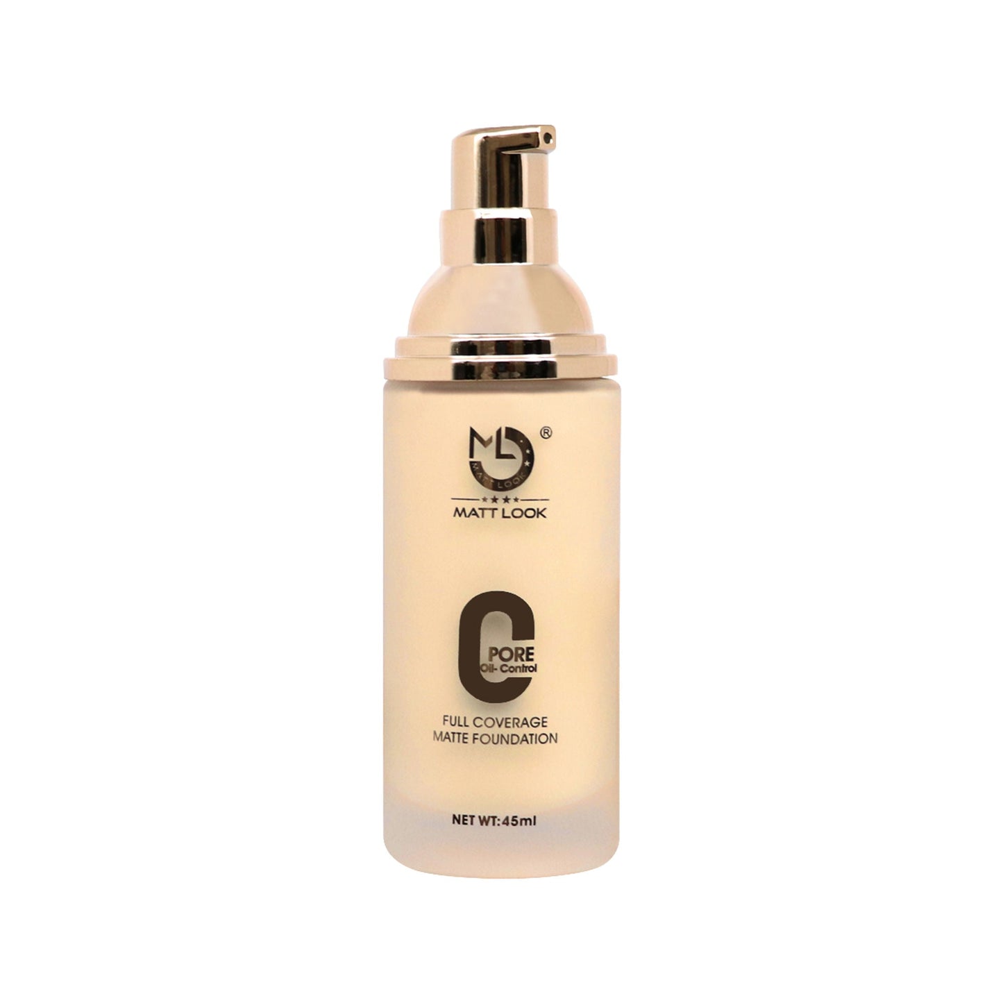 Matt Look Zero Pore Oil Control Full Coverage Matte Foundation - Pure Beige