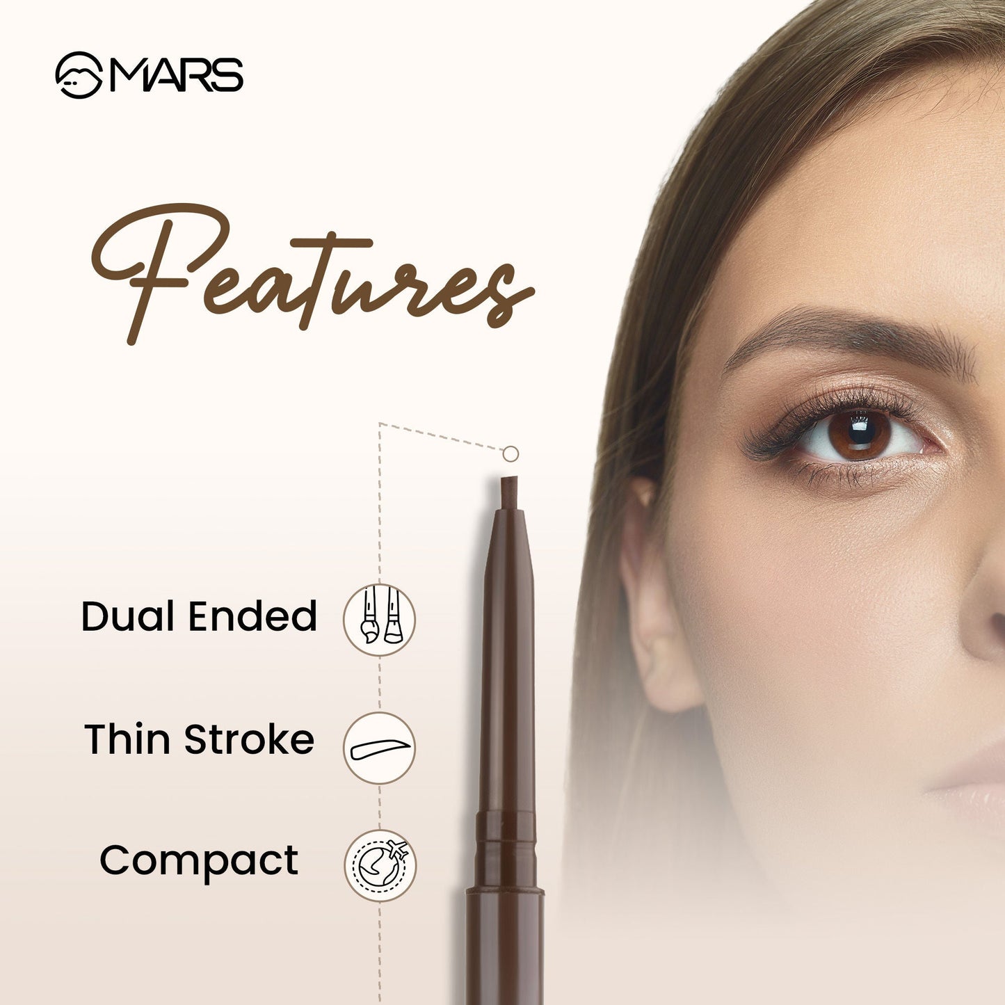 MARS Cosmetics Oh Brow Eyebrow Pencil - Black