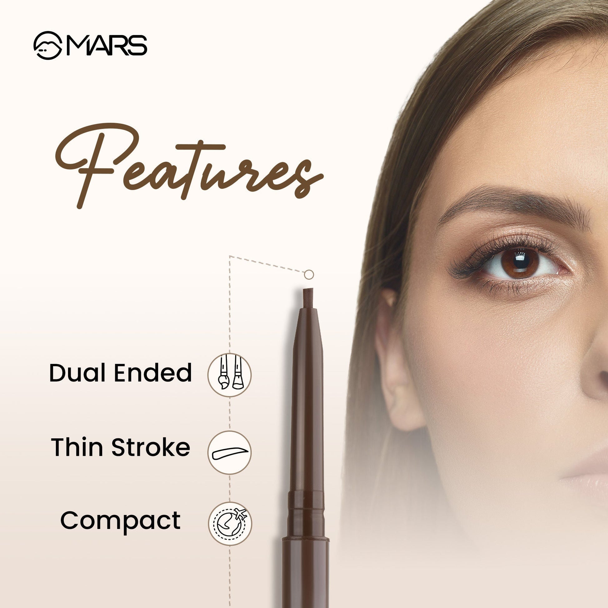 MARS Cosmetics Oh Brow Eyebrow Pencil - Black