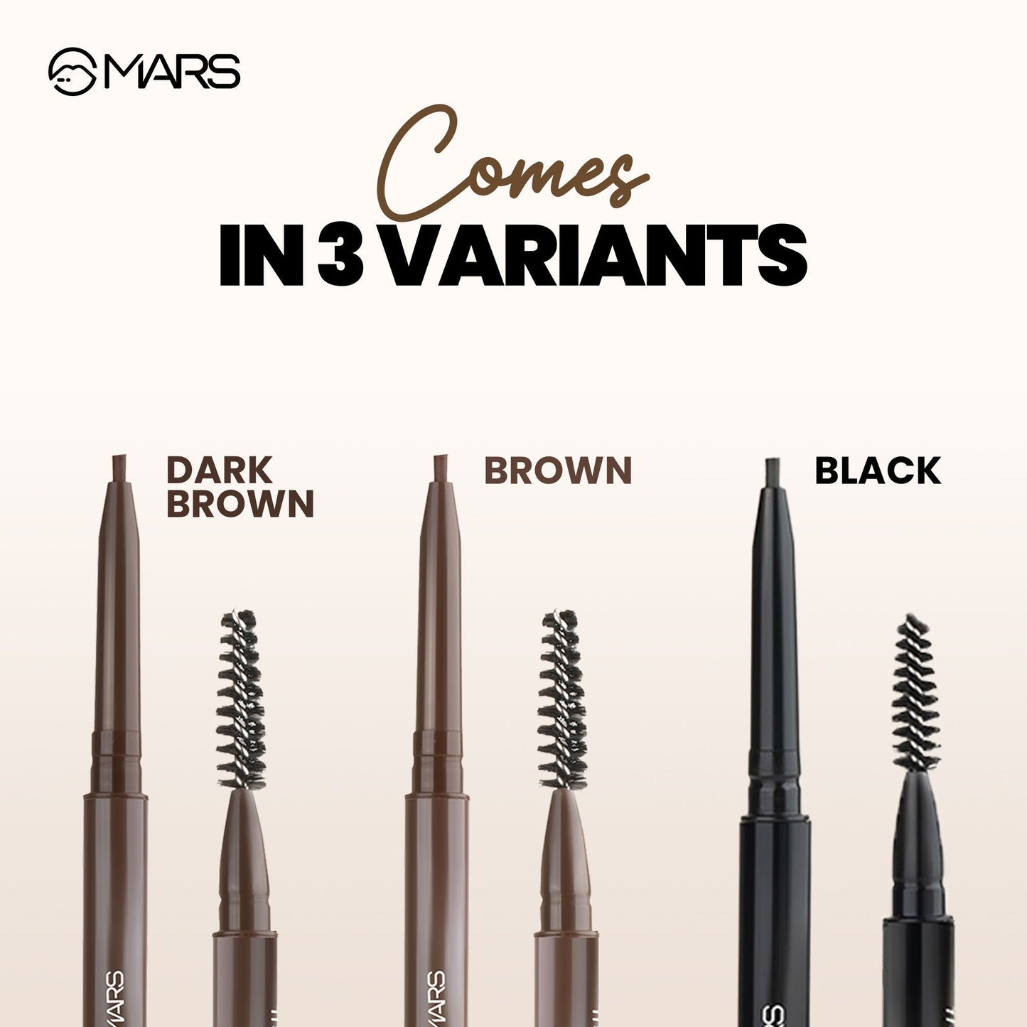 MARS Cosmetics Oh Brow Eyebrow Pencil - Black