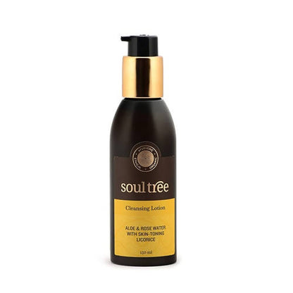Soultree Cleansing Lotion, Indian Rose Face Wash & Walnut And Turmeric Face Scrub Set