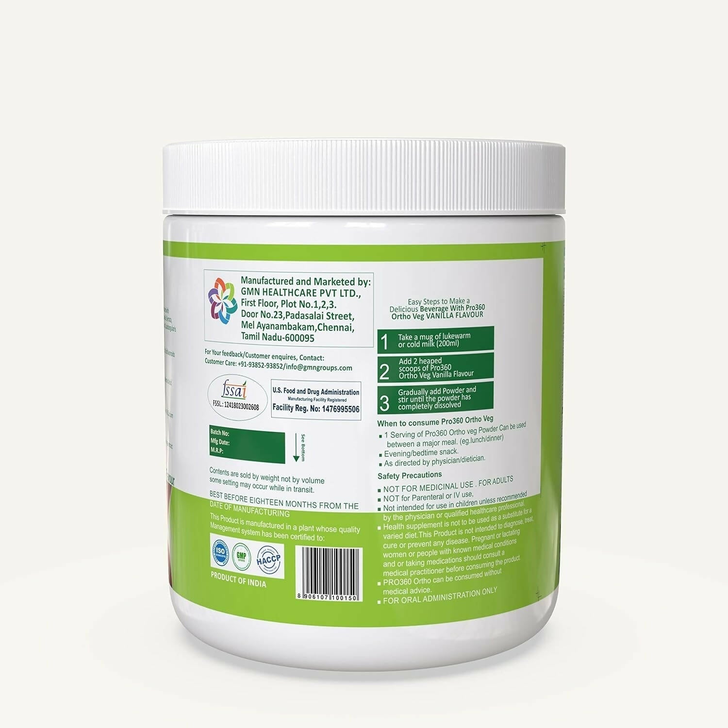 Pro360 Ortho Bone and Joint Protein Supplement Powder
