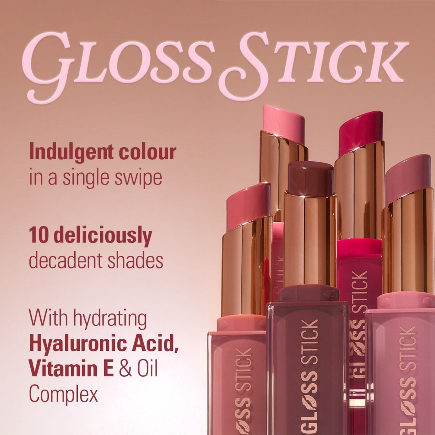 Makeup Revolution Pout Lip Gloss Stick - Toasted Caramel