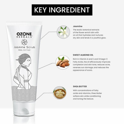 Ozone Herbals Jasmine Scrub