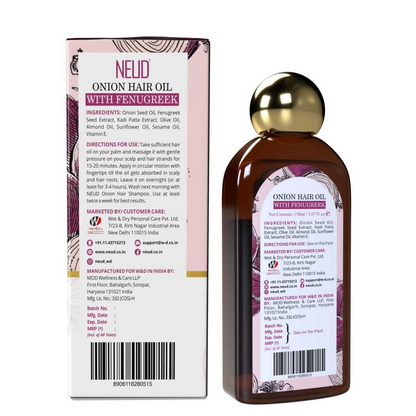 Neud Premium Onion Hair Oil with Fenugreek