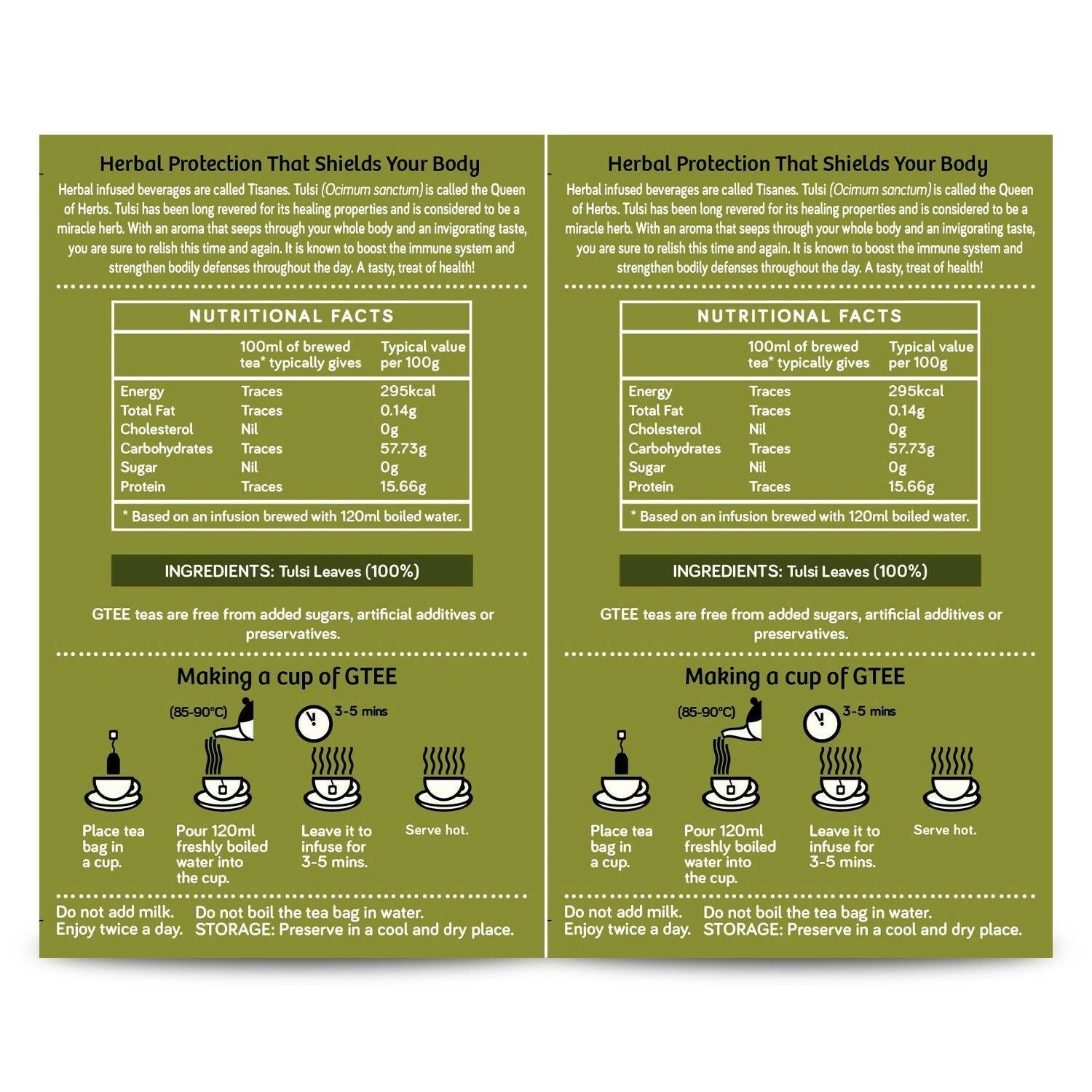 Gtee Tulsi Tea Bags