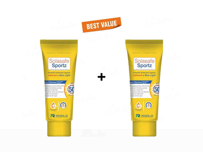 Solasafe Sportz Physical Sunscreen Gel SPF 50+ PA+++