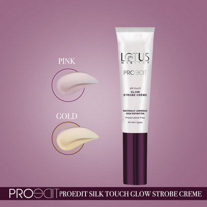Lotus Make Up Proedit Silk Touch Glow Strobe Creme - Pink