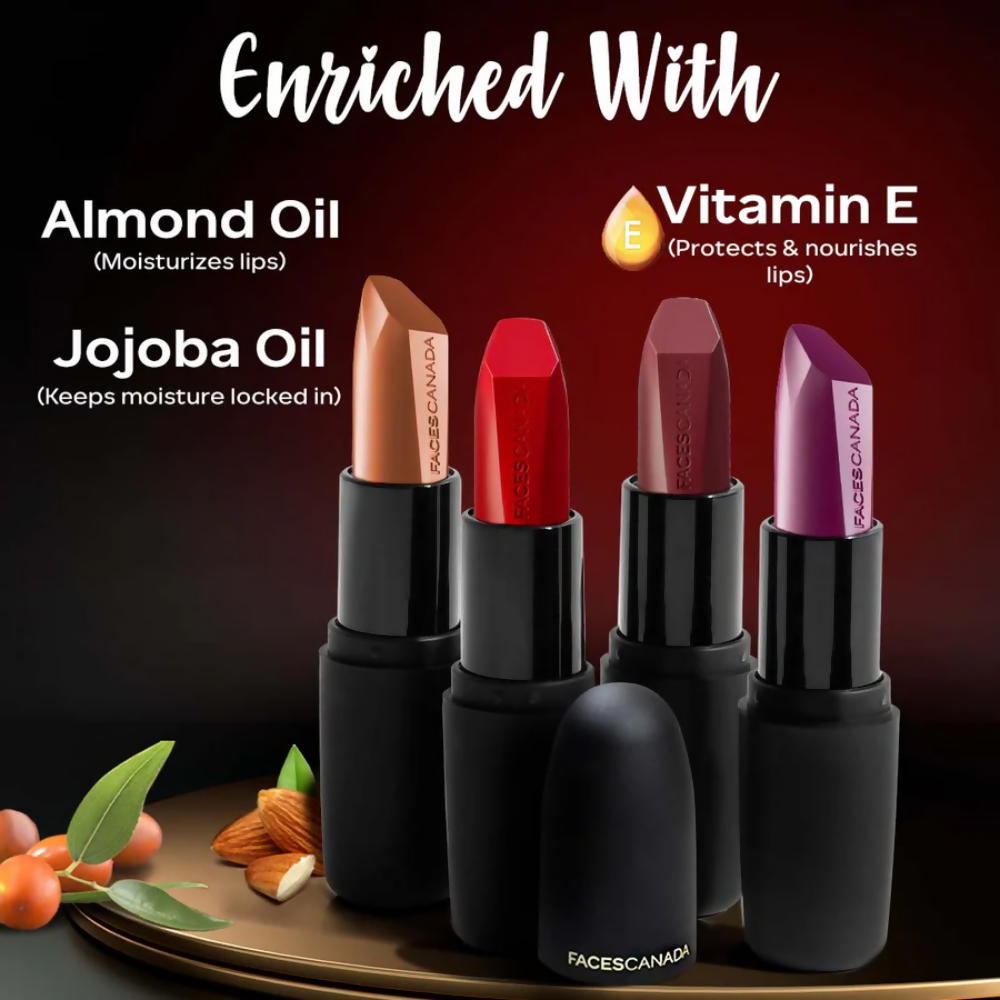 Faces Canada Weightless Matte Finish Lipstick - Forsake Beauty 01