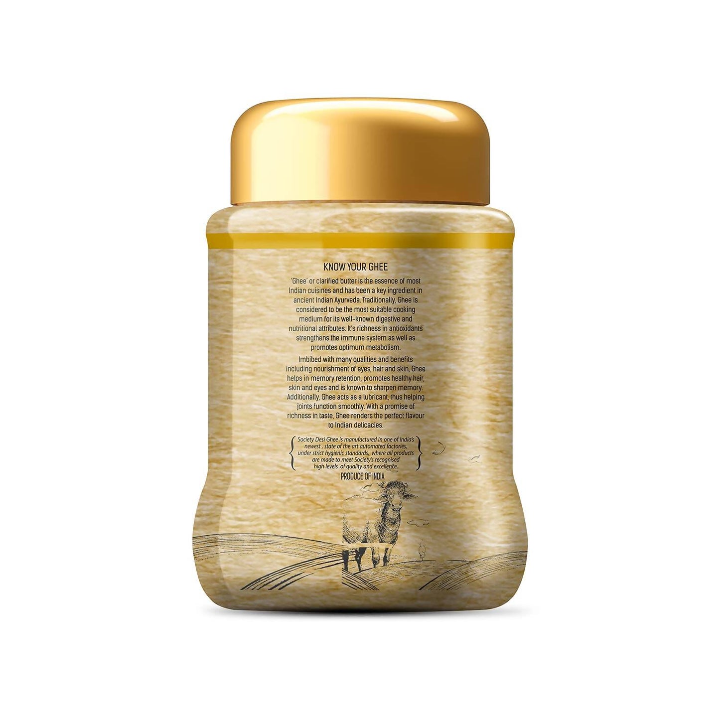 Society Desi Ghee | 100% Pure and Natural | Desi Ghee | Highly Nutritious | Traditional Curd-Churned