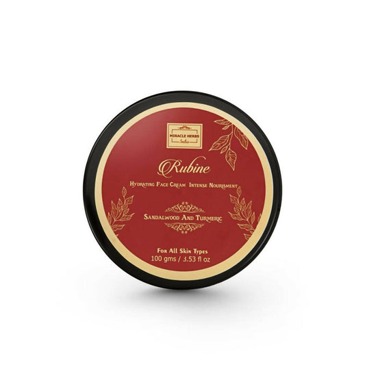 Miracle Herbs Rubine Hydrating Face Moisturizer Gel Enriched With Sandalwood And Turmeric -Pink