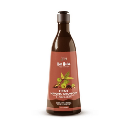 Nat Habit Castor Blackseed Navdha Shampoo