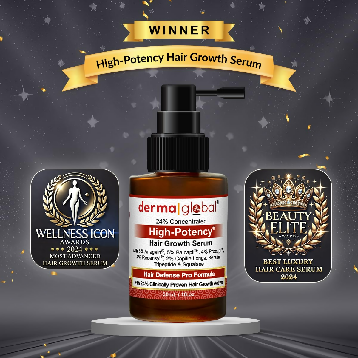 Derma Global High Potency Hair Growth Serum