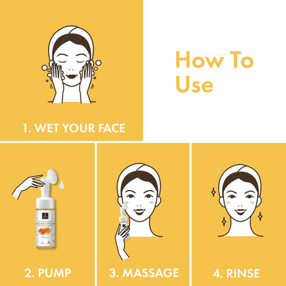 Good Vibes Honey Moisturizing Foaming Face Wash With Deep Cleansing Brush
