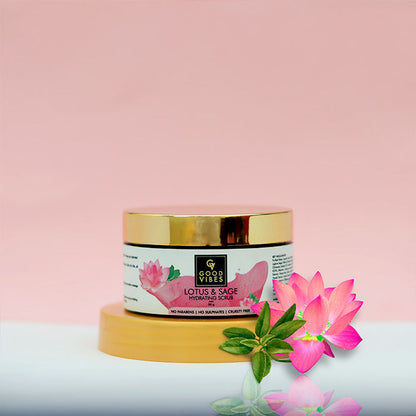 Good Vibes Hydrating Face Scrub - Lotus & Sage