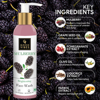 Good Vibes Mulberry Lightening Face Wash