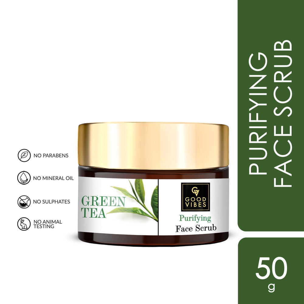 Good Vibes Green Tea Purifying Face Scrub