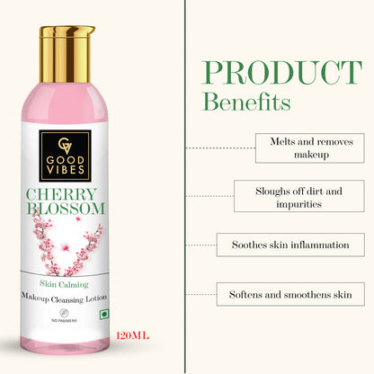 Good Vibes Skin Calming Makeup Cleansing Lotion - Cherry Blossom