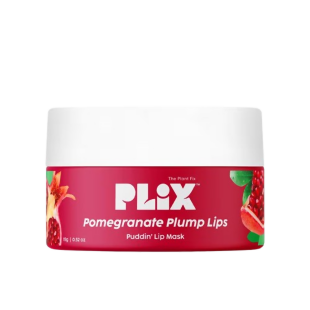 PLIX The Plant Fix Pomegranate Plump Lips Puddin’ Mask for Dry Lips With Chiuri Butter + Vit C
