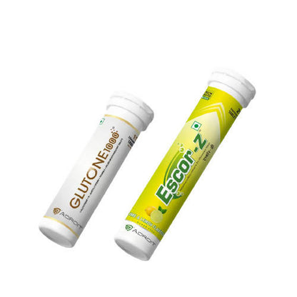 Glutone 1000 & Escor-Z Tablets Combo Pack