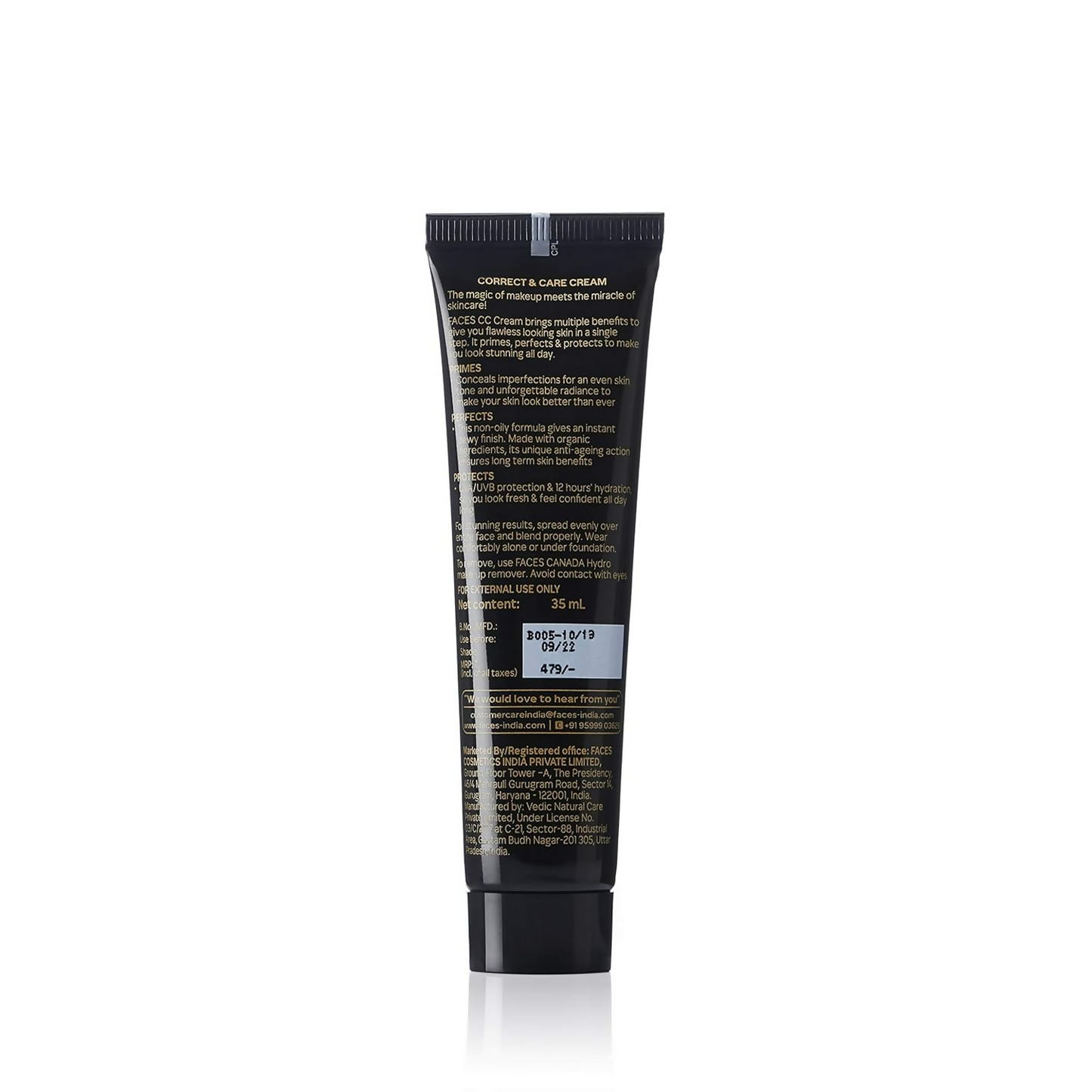 Faces Canada Color Correcting CC Cream with SPF 20 - Natural Hydrates