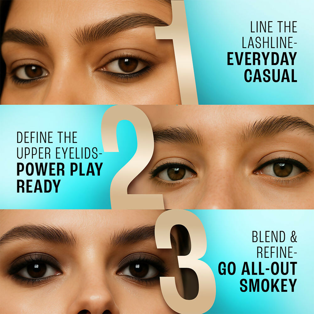 Lakme 9-5 Eyeconic Smokey Kajal - Black
